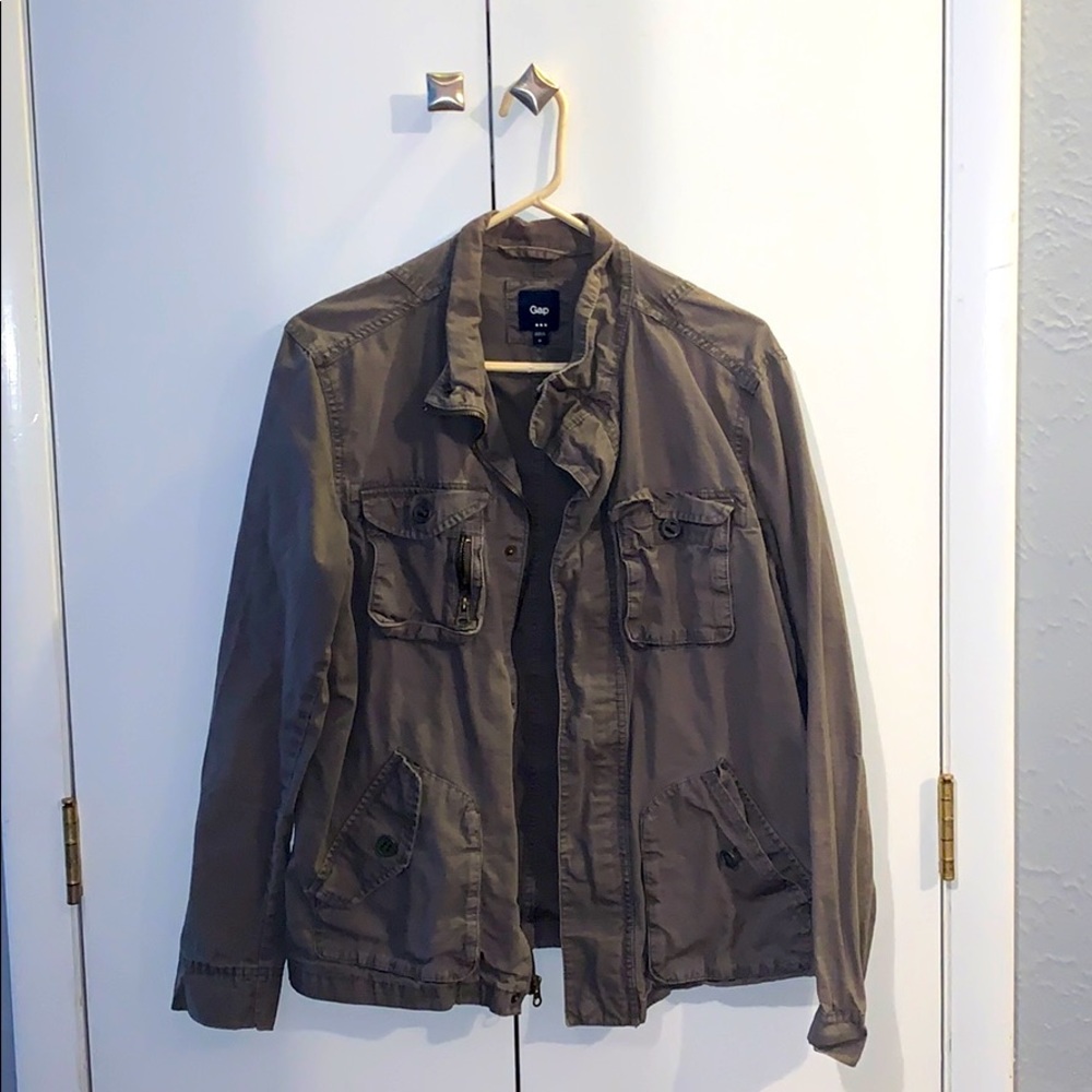 GAP MEDIUM GRAY/GREEN JACKET